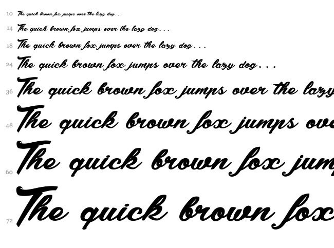Summer Fever font waterfall